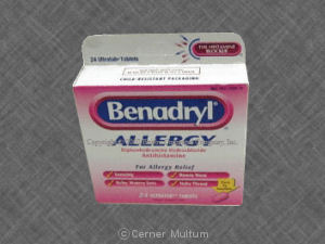 dosage benadryl allergy ultratab 25mg